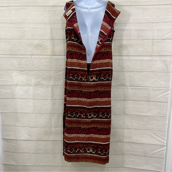 Kathie Lee Brown Animal Print Sleeveless Maxi Dress - Picture 7 of 10